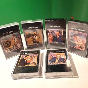 Time Life Big Bands Cassette Tape Lot 6 Glenn Miller Duke Ellington Artie Shaw